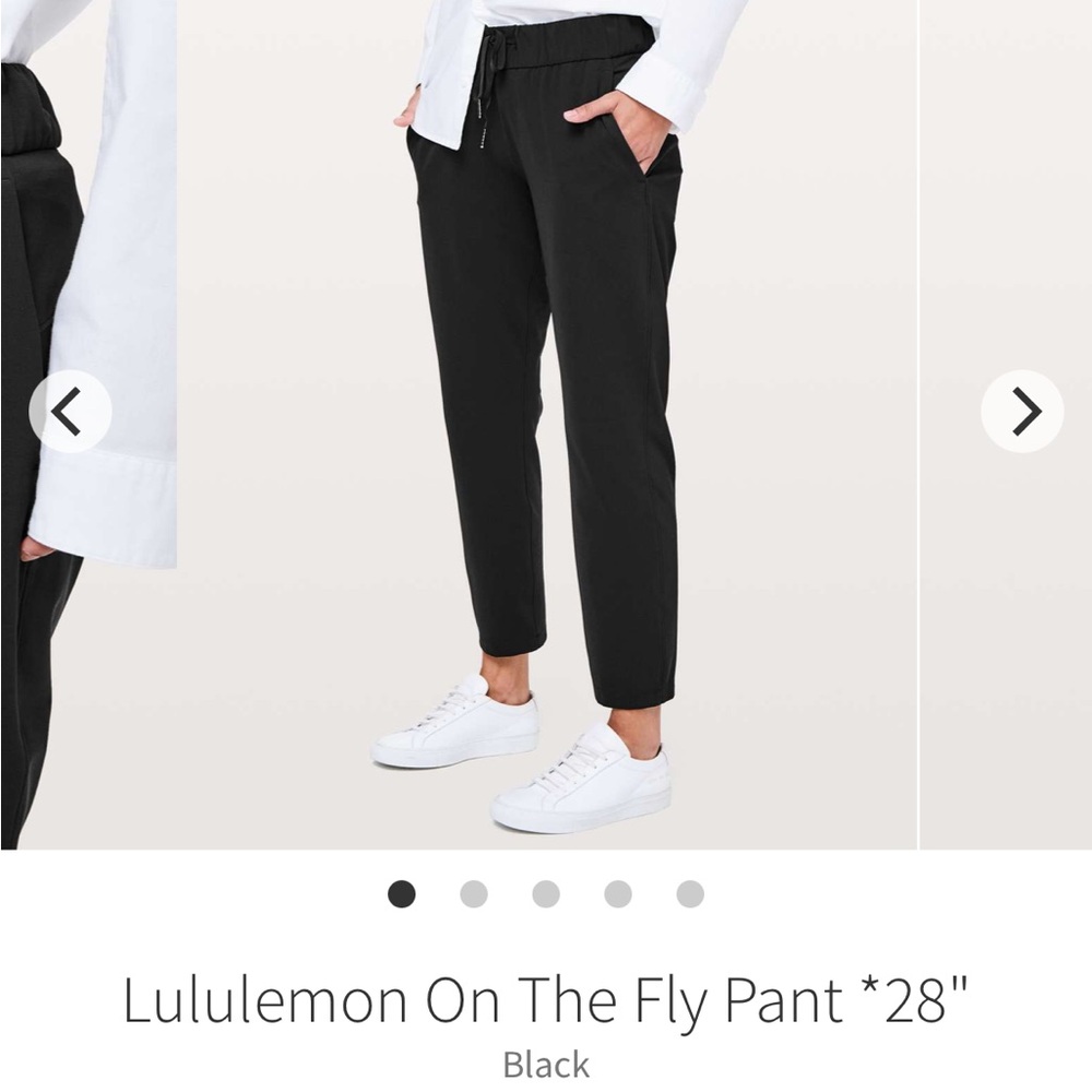 Lululemon On The Fly Pant Cropped. Size 2. Black
